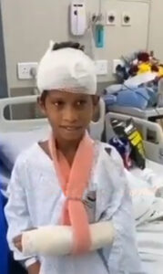 Read more about the article  Miracle As Little Lad Survives Being Run Over By Illegally Overtaking Pickup Truck