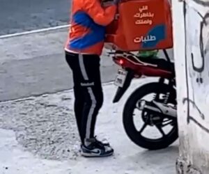 Takeout Delivery Boy Caught On Camera Munching Order