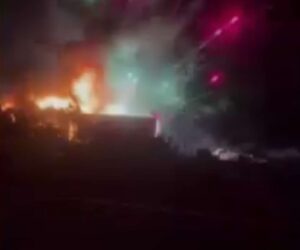 Massive Blast As Truckload Of Fireworks Explodes On Motorway