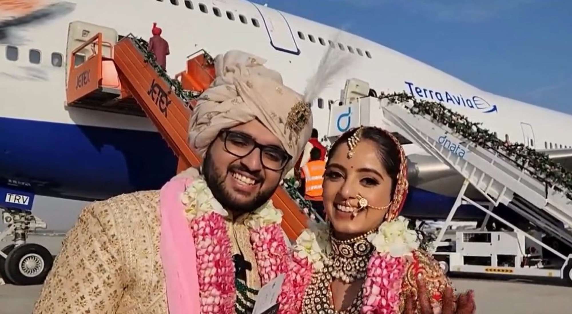 UAE-Based Indian Businessman Dilip Popley Hosts Daughter’s Wedding On Private Jet In Dubai’s Skies
